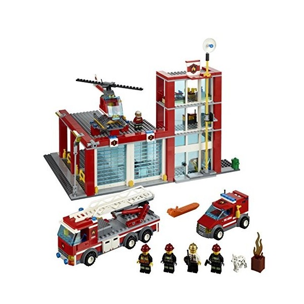 LEGO City - 60004 - Jeu de Construction - La Caserne des Pompiers