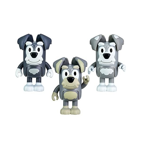 Bluey Lot de 2 Figurines School Friends de 6,3 cm avec Accessoires – Les Terriers, 17344