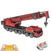 DAXX Technic Grue Mobile Jeu de Construction, Grue Télécommandée 6CH, 4460 Pièces Blocs Compatible avec Lego Technic, Jaune, 