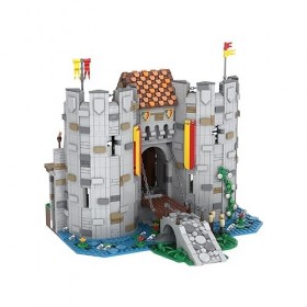 EnWind Modèle de porte médiévale, maison de pirate, blocs de construction modulaires, compatibles avec larchitecture Lego, 2