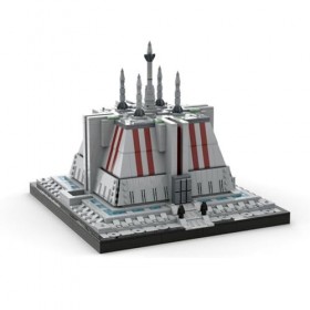 Modulaire Architecture Blocs De Construction 1491pièces MOC Temple Building Coruscant Nano Micro Blocs De Construction Mini E