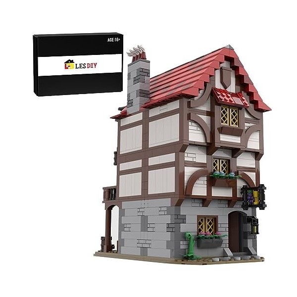 KeepDo Modular Haus Baustein, MOC-118869 Architecture Bausteine Haus Bausatz Schloss Modular Building, Bauset Architektur Mod