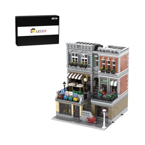 EnWind Modèle de série de peinture de rue DIY modulaire, compatible avec larchitecture Lego, cadeaux pour enfants et adultes