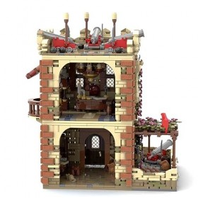 LuminaNova MOC Kit de construction architecturale, modèle dîle sabre, 2704 pièces, jouet dornement créatif pour enfants, je