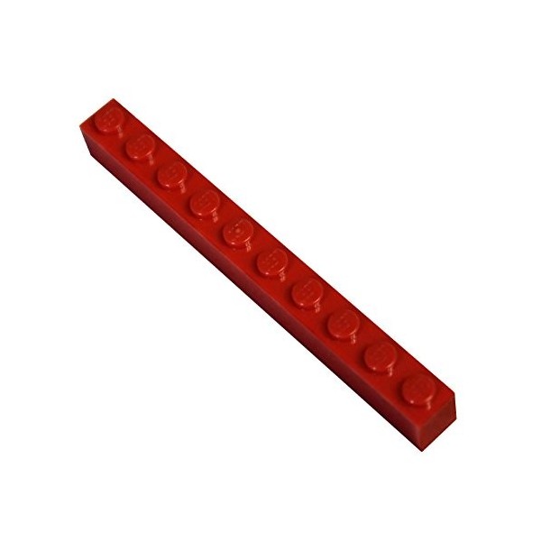 LEGO Pièces et Pièces: Rouge Bright Red 1x10 Brique x20