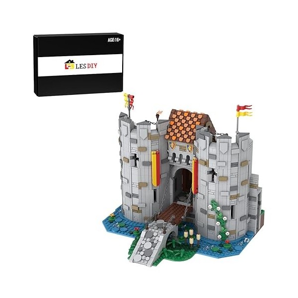 EnWind Modèle de porte médiévale, maison de pirate, blocs de construction modulaires, compatibles avec larchitecture Lego, 2