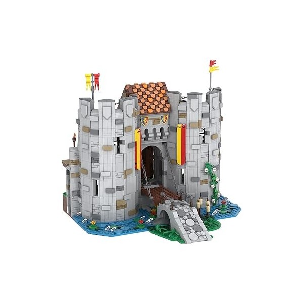 EnWind Modèle de porte médiévale, maison de pirate, blocs de construction modulaires, compatibles avec larchitecture Lego, 2