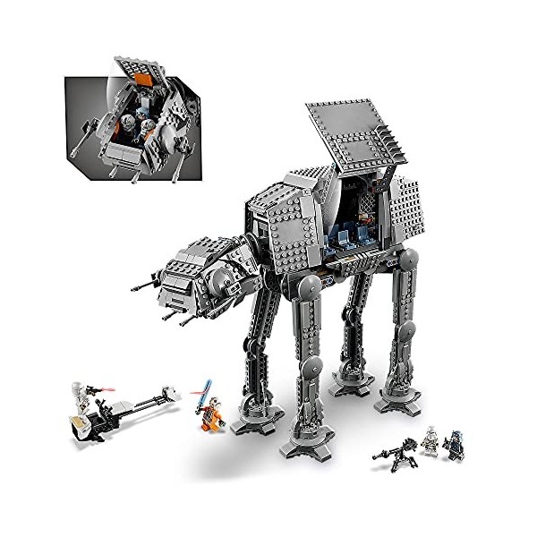 LEGO 75288 Star Wars at-at, Marcheur, Jeu de Construction, 40e Anniversaire, avec 6 Minifigurines, Luke Skywalker, avec Sabre