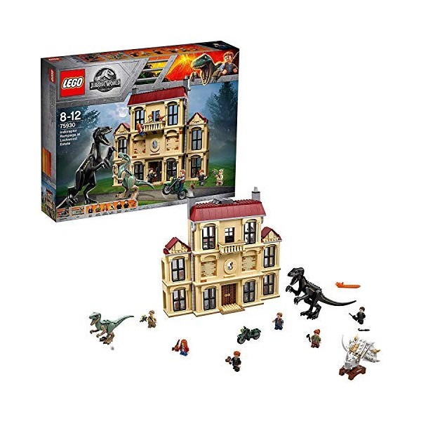 LEGO Jurassic World - La Fureur de Indoraptor à Lockwood Estate - 75930 - Jeu de Construction, Multicolore