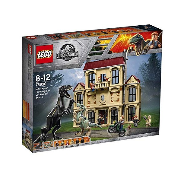 LEGO Jurassic World - La Fureur de Indoraptor à Lockwood Estate - 75930 - Jeu de Construction, Multicolore