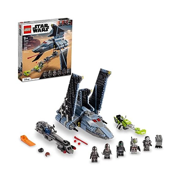 LEGO Star Wars The Bad Batch Attack Shuttle 75314 Awesome Toy with 2 Speeders Minifigures of Bad Batch Clones 969 Pieces 