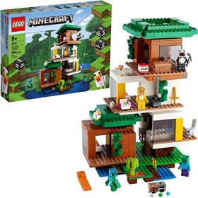 LEGO Minecraft The Modern Treehouse 21174 Giant Treehouse Building Kit Playset. Fun Toy for Minecraft-Gaming Kids. New 2021 
