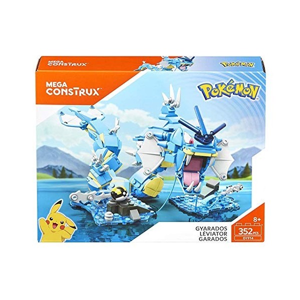 Mega Construx Pokemon Léviator à construire, jeu de briques de construction, 352 pièces, pour enfant dès 8 ans, DYF14