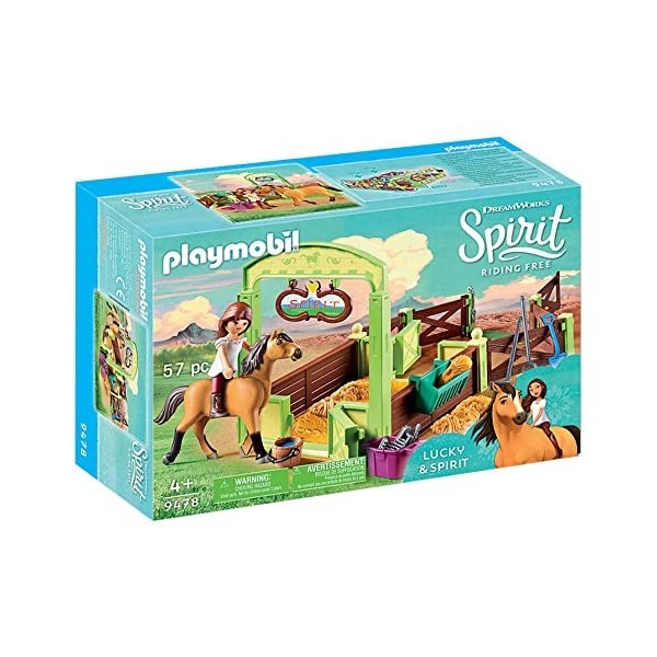 Playmobil 9478 - Spirit - Lucky et Spirit avec Box - Nouveaute 2019