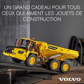 LEGO 42114 Technic Le Tombereau Articulé Volvo 6x6, Camion Télécommandé Jouet, Engin de Chantier, Maquette, Cadeau pour Garço