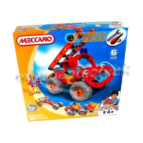 MECCANO - Jeu de Construction - Camion de Pompiers - 6 modèles - Build and Play