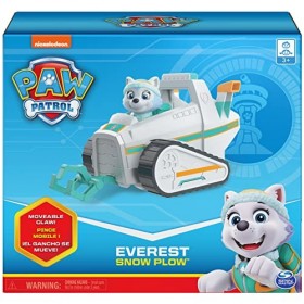 PAW PATROL Everest Véhicule de Chasse-Neige avec Figurine de Collection, pour Enfants à partir de 3 Ans