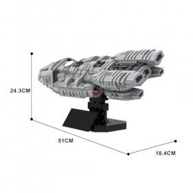 Ensemble de blocs de construction de vaisseau spatial de la série spatiale, jouets MOC Space Battlestar Space Wars, modèle de