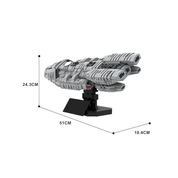 Ensemble de blocs de construction de vaisseau spatial de la série spatiale, jouets MOC Space Battlestar Space Wars, modèle de
