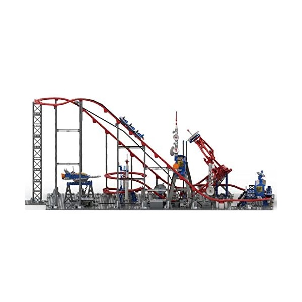 FATOX Technique Modèle de construction Montagnes russes, MOC-104035 Caisson à roulettes circulaire Architecture Fairground Br