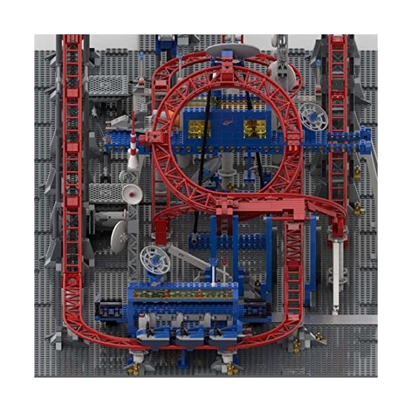 FATOX Technique Modèle de construction Montagnes russes, MOC-104035 Caisson à roulettes circulaire Architecture Fairground Br