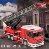 MSEI Technic Camion de Pompier 4886 + pièces DIY City Camion déchelles dincendie Jouet Modèle de Blocs de Construction Comp