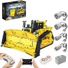 YANYUESHOP Technic Bulldozer Kit de Construction – 1988 véhicules de Construction Bulldozer télécommandés avec Moteur et cont