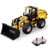 YANYUESHOP Technic Bulldozer Kit de Construction – 1988 véhicules de Construction Bulldozer télécommandés avec Moteur et cont