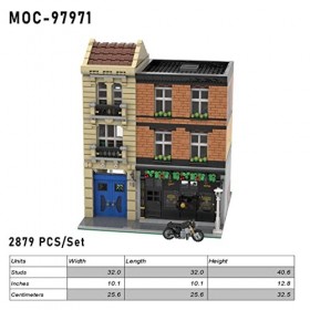 WangSiwe Blocs de Construction, Moc-97971 Motors Store Blocs de Construction Moc Set Jouets, Jouets Éducatifs Pour Garçons Et