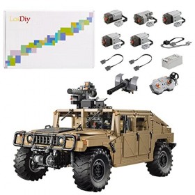 HSQ Briques de construction technique pour véhicule tout terrain, CADA C61036 Technique tout-terrain 4 x 4, télécommandé, blo