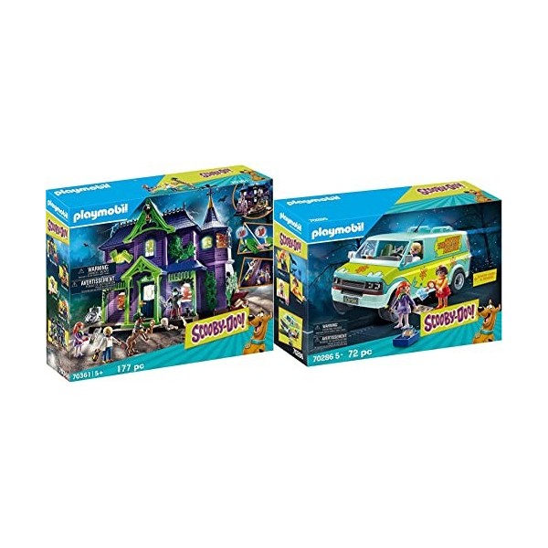 PLAYMOBIL 70361 SCOOBY-DOO! Histoires dans le Manoir Hanté- Scooby-Doo ! - aventure amis