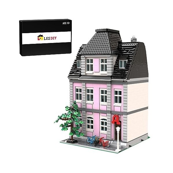 ENDOT Briques darchitecture de la ville, MOC-49479 Ancien manoir modèle, compatible avec Lego, 3723 pièces