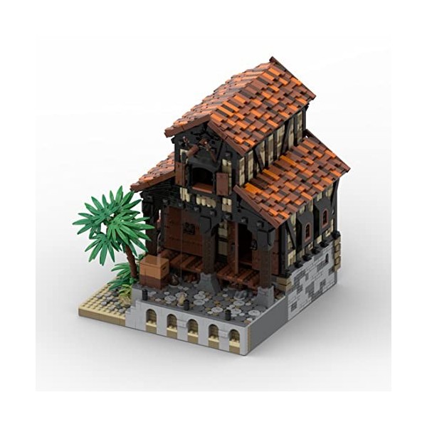 Leicht Idées Pirate de grange MOC-116557 - Série Pirate médiévale - Modèle de collection - Compatible avec Lego Creator 3633
