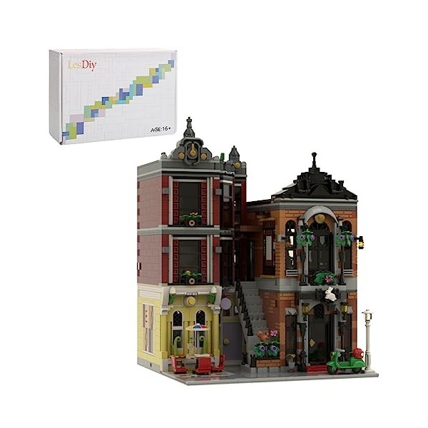 KeepDo Architecture Blocs de construction Maison, MOC-134365 Maison Architecture Modèle Kit Magasin de Magie Modular Building