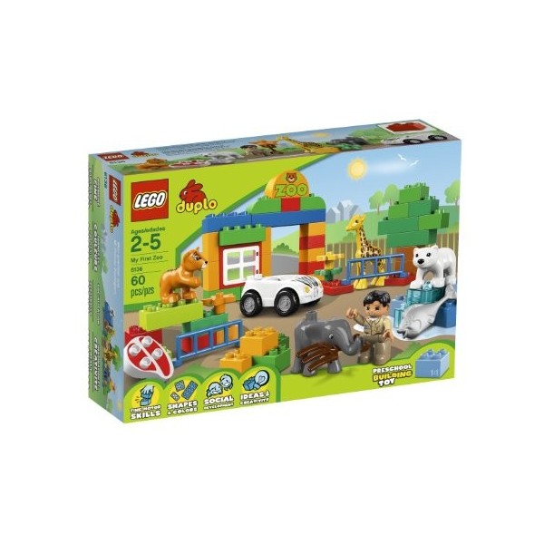 Lego Duplo – 6136 – Lego Ville – Mon Premier Zoo – 60 Pièces Import Royaume-Uni 