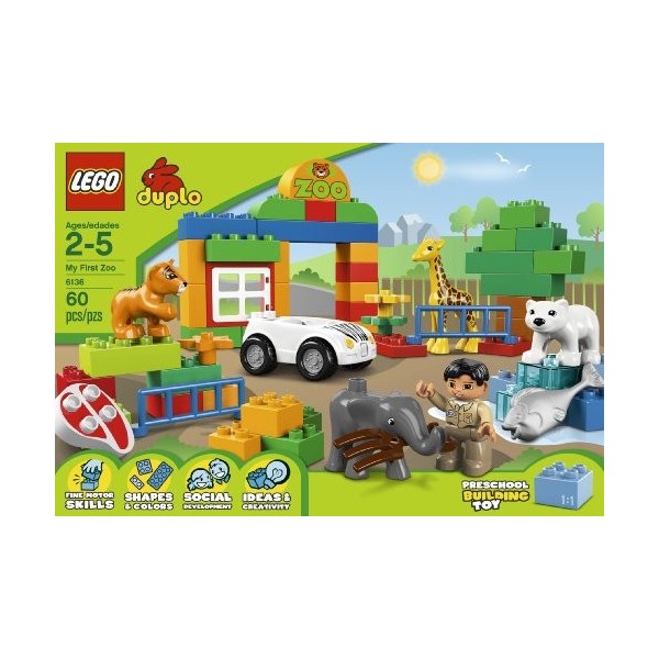 Lego Duplo – 6136 – Lego Ville – Mon Premier Zoo – 60 Pièces Import Royaume-Uni 