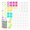 SQUAREGLES Essential Starter Set de 105 pièces de construction magnétiques pour enfants de 4 à 12 ans, kit de construction, c