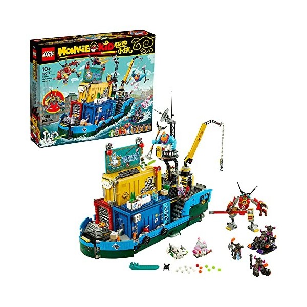 LEGO Monkie Kid: Monkie Kid’s Team Secret HQ 80013 Building Kit 1,959 Pieces Multicolore