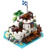 LOTSOFUN Maison Architecture Blocs de construction de bâtiments Pirate île MOC-77171, Pirate Island Modular Building Maison d