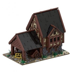 WUBA 3125 pièces Salle de Congrès Modèle Blocs de construction, Paysage de rue médiéval, Salle de Congrès Modèle de Construct