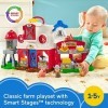 Fisher-Price Little People Caring for Animals Farm Playset with Smart Stages Learning Content for Toddlers and Preschool Kids