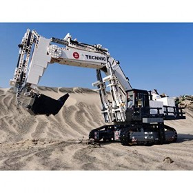 NFtop Technique grande pelleteuse avec moteur et double télécommande, véhicule de chantier, compatible avec la technologie Le