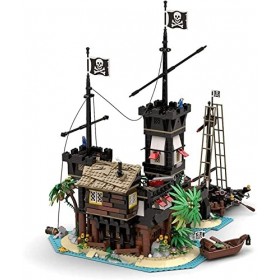 BUKISA Ensembles de Construction de Jouets Château de Pirate Bâtiments modulaires à thème médiéval, 1964 pièces Maisons de fo