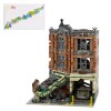 Panno Corner Garage - Ensemble de Blocs de Construction Version Apocalypse, Briques modulaires compatibles avec Lego, MOC-664