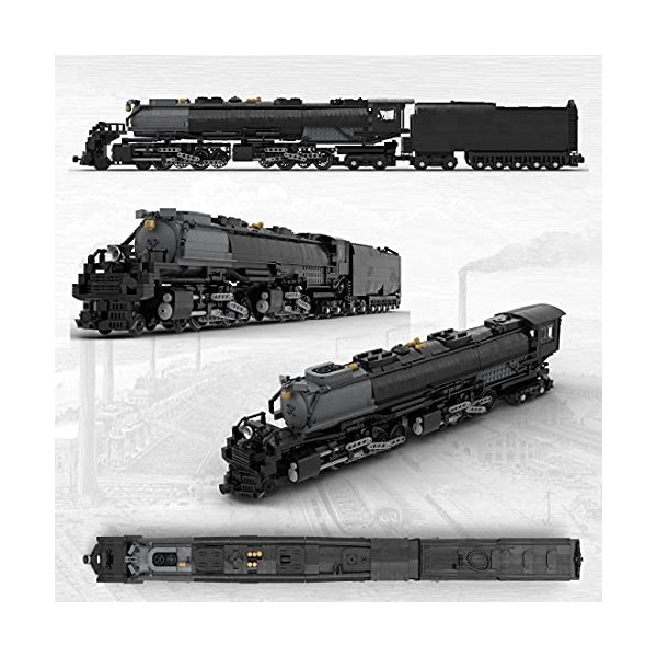 TYFUN Locomotive à vapeur technique Union Pacific 4014 Big Boy Locomotive à vapeur 1:40 3200+ pièces Train télécommandé, conç