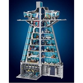 Blocs de Construction Modèle Architecture Tour Super Héros, 5883 Pièces Modèle de Blocs Construction Architecture, Compatible