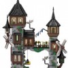 EnWind Modèle de ville médiévale, maison de pirate, blocs de construction modulaires, compatibles avec larchitecture Lego, 4