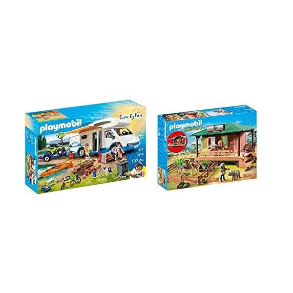 Playmobil 9318 Aventure au Camping - Family Fun - Vacances loisirs - Taille unique
