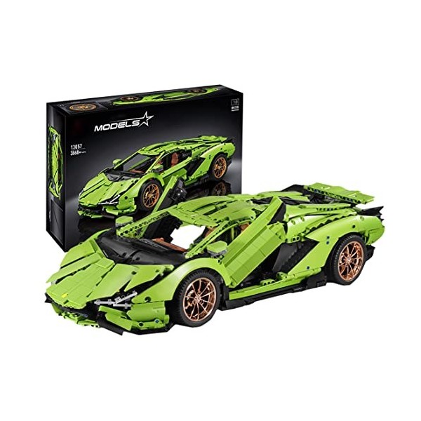 YANYUESHOP Technic Car Building Blocks, 2903pcs MOC Race Car Building Set Collectable Car Compatible avec Lego Technic