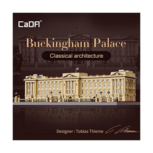 PUREFUN Architecture Buckingham Palace Kit de construction compatible avec LEGO Architecture 21029 - 5604+ pièces - CaDA C615